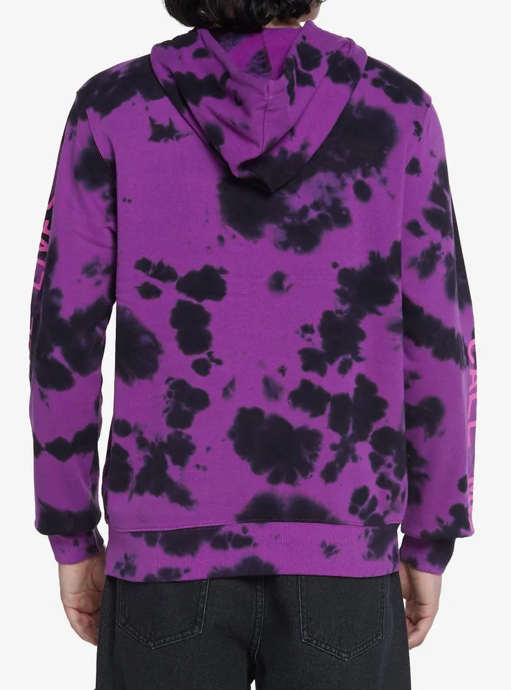 Scream Ghost Face Purple Wash Hoodie