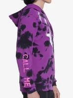 Scream Ghost Face Purple Wash Hoodie