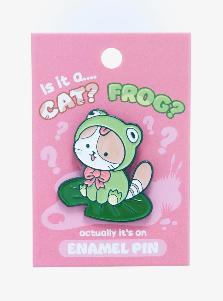 Cat Frog Costume Enamel Pin