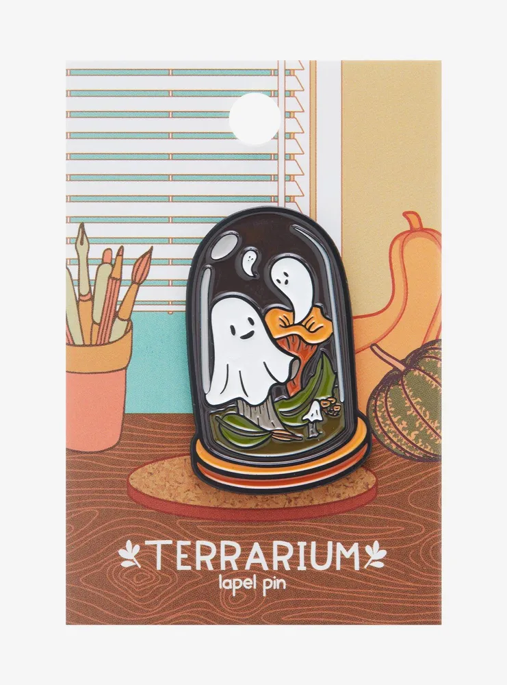 Ghost Terrarium Enamel Pin