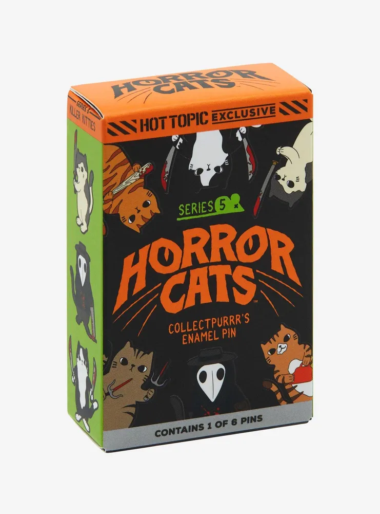 Horror Cats Series 5 Weapons Blind Box Enamel Pin Hot Topic Exclusive