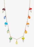 Thorn & Fable Rainbow Mushroom Necklace