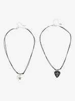 Social Collision® Guitar Pick Best Friend Necklace Set