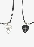Social Collision® Guitar Pick Best Friend Necklace Set