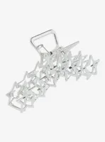 Silver Star Gem Claw Hair Clip