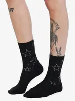 Star Rhinestone Ankle Socks