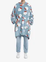 Hello Kitty Fuzzy Girls Oversized Hoodie