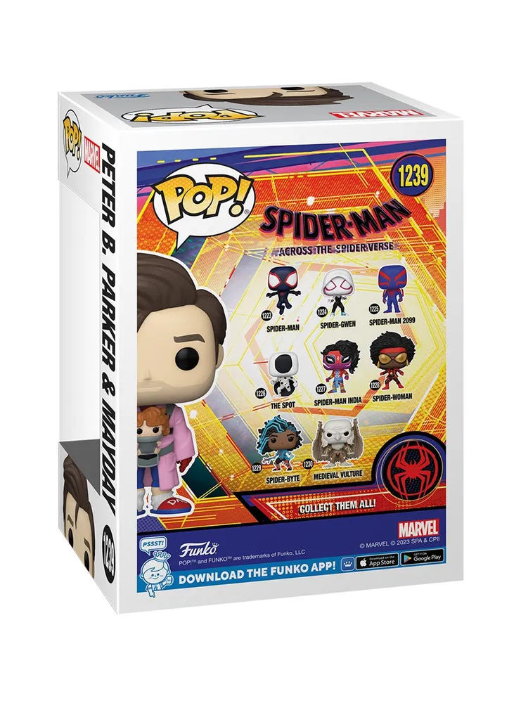 Funko Marvel Spider-Man: Across The Spider-Verse Pop! Peter B. Parker & Mayday Vinyl Bobble-Head Hot Topic Exclusive