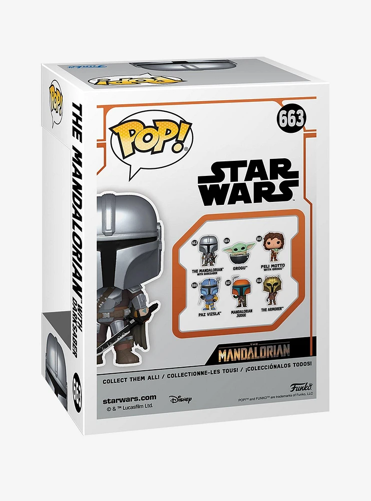 Funko Star Wars The Mandalorian Pop! The Mandalorian With Darksaber Vinyl Bobble-Head