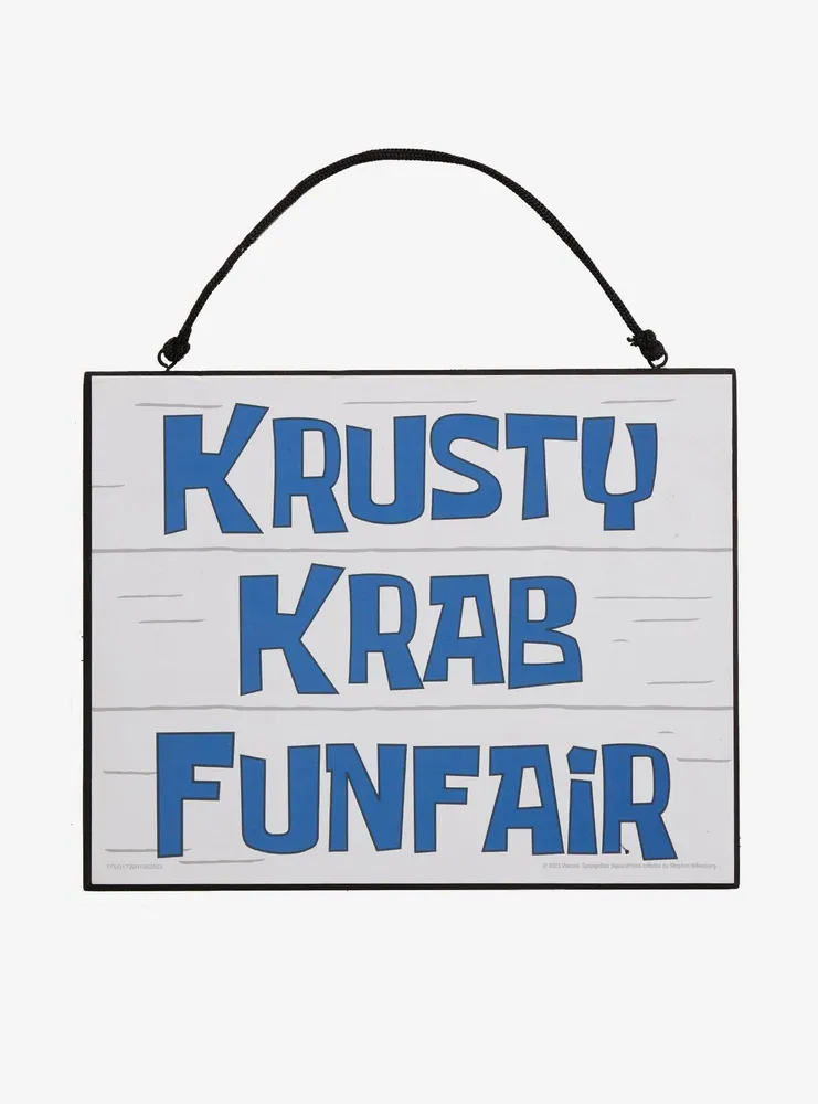 SpongeBob SquarePants Krusty Krab Unfair Door Sign