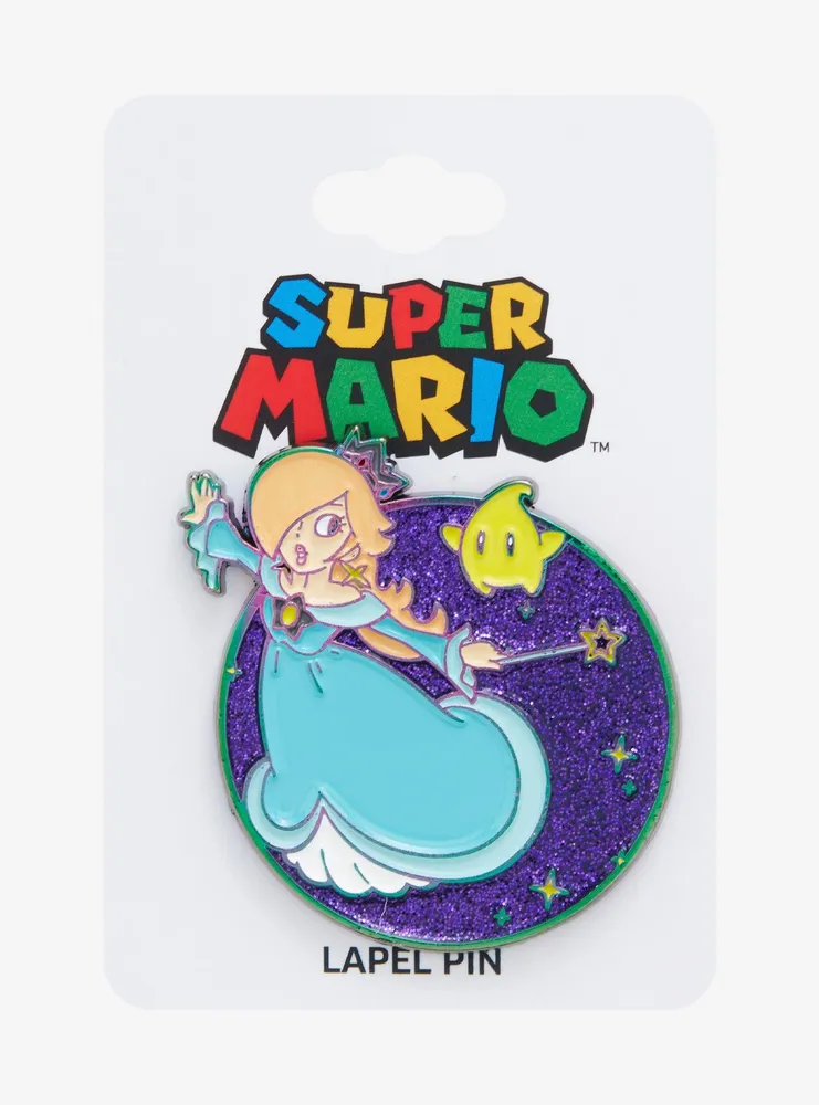 Nintendo Super Mario Bros. Rosalina & Luma Glitter Enamel Pin - BoxLunch Exclusive