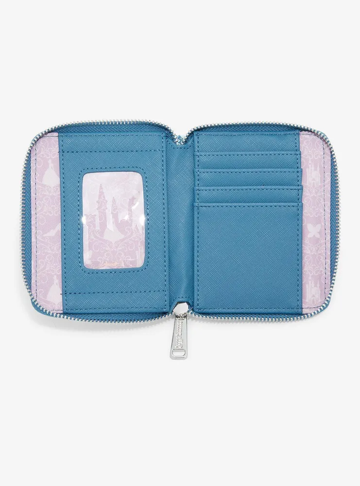 Loungefly Disney Cinderella Icons Allover Print Small Zip Wallet - BoxLunch Exclusive