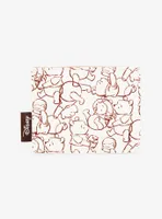 Loungefly Disney Winnie the Pooh Sketch Pooh Bear Allover Print Cardholder - BoxLunch Exclusive