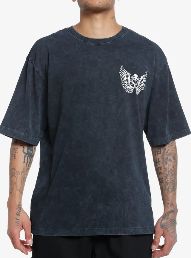 Hot Topic Skull & Wings Oversized T-Shirt