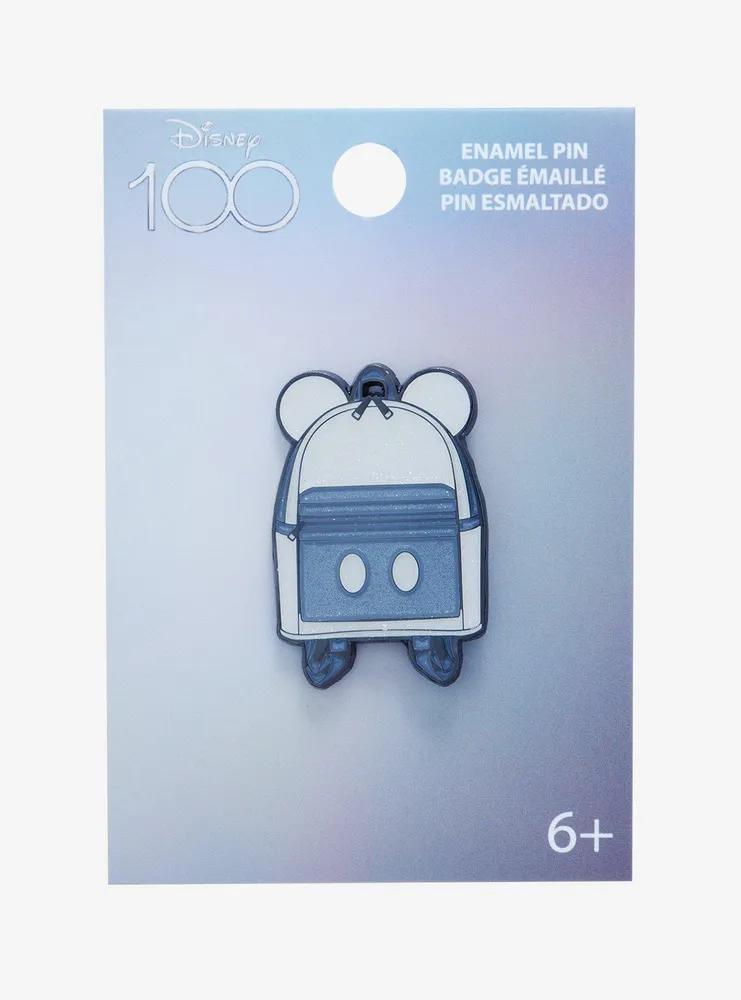 Loungefly Disney100 Mickey Mouse Glitter Backpack Enamel Pin