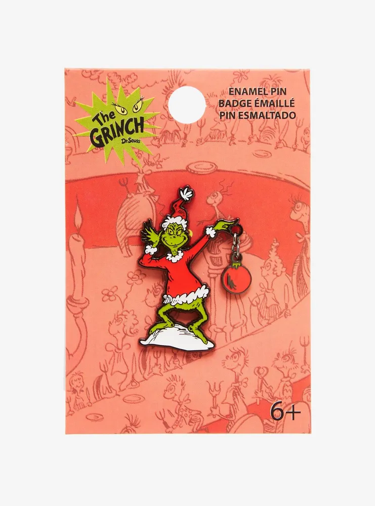 Dr. Seuss How the Grinch Stole Christmas! As Santa Metal Enamel