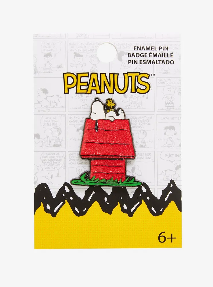 Loungefly Peanuts Snoopy Doghouse Glitter Enamel Pin
