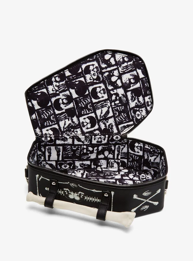 Coffin Bone Glow-In-The-Dark Crossbody Bag Hot Topic Exclusive