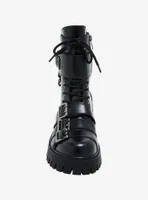 KOI Black Widow Platform Combat Boots