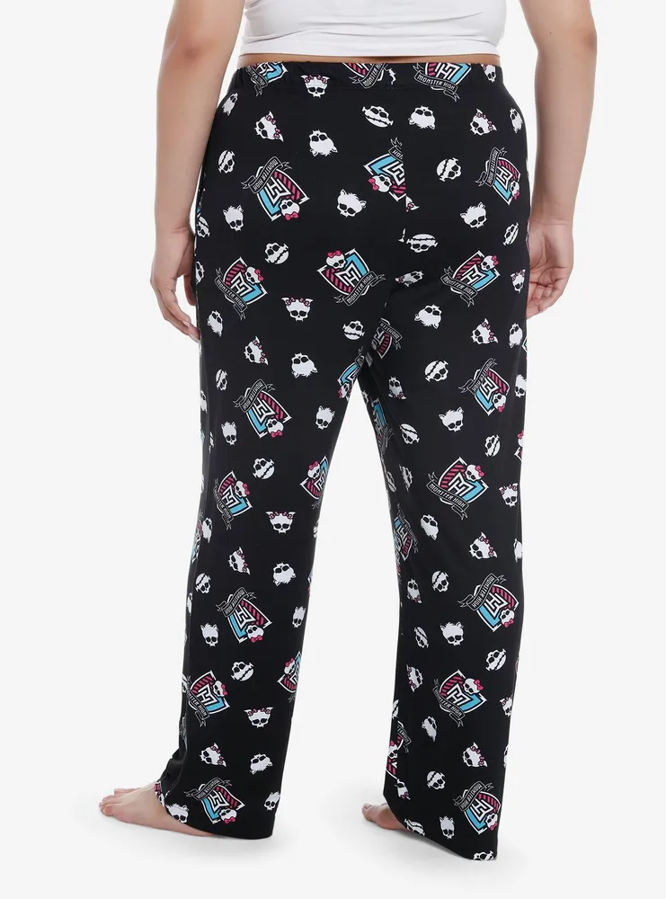 Monster High Logo Girls Pajama Pants Plus