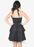 Black Pretty Pirate Lace-Up Dress