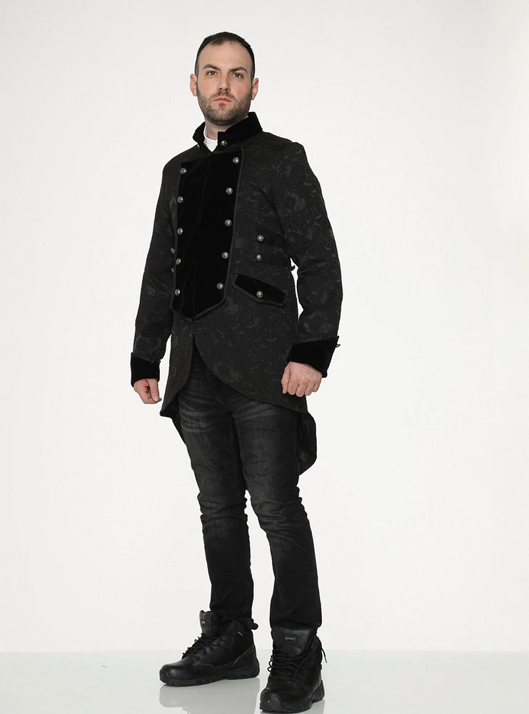 Black Pirate Mens Coat