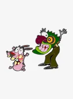 Courage the Cowardly Dog Courage & Eustace Enamel Pin Set - BoxLunch Exclusive