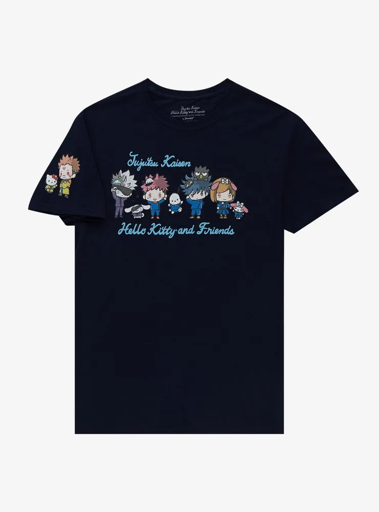 Jujutsu Kaisen X Hello Kitty And Friends Group T-Shirt