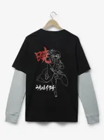 Naruto Shippuden Akatsuki Clouds Layered Long Sleeve T-Shirt - BoxLunch Exclusive