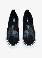 Winged Skull Slip-On Sneakers