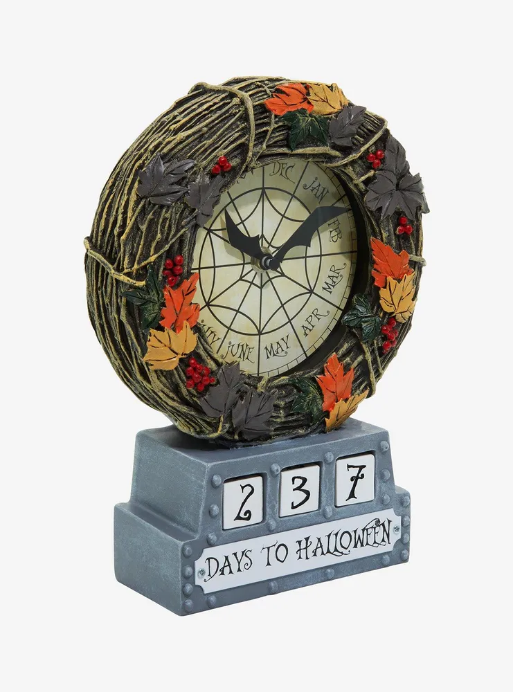 The Nightmare Before Christmas Foliage Countdown Table Clock