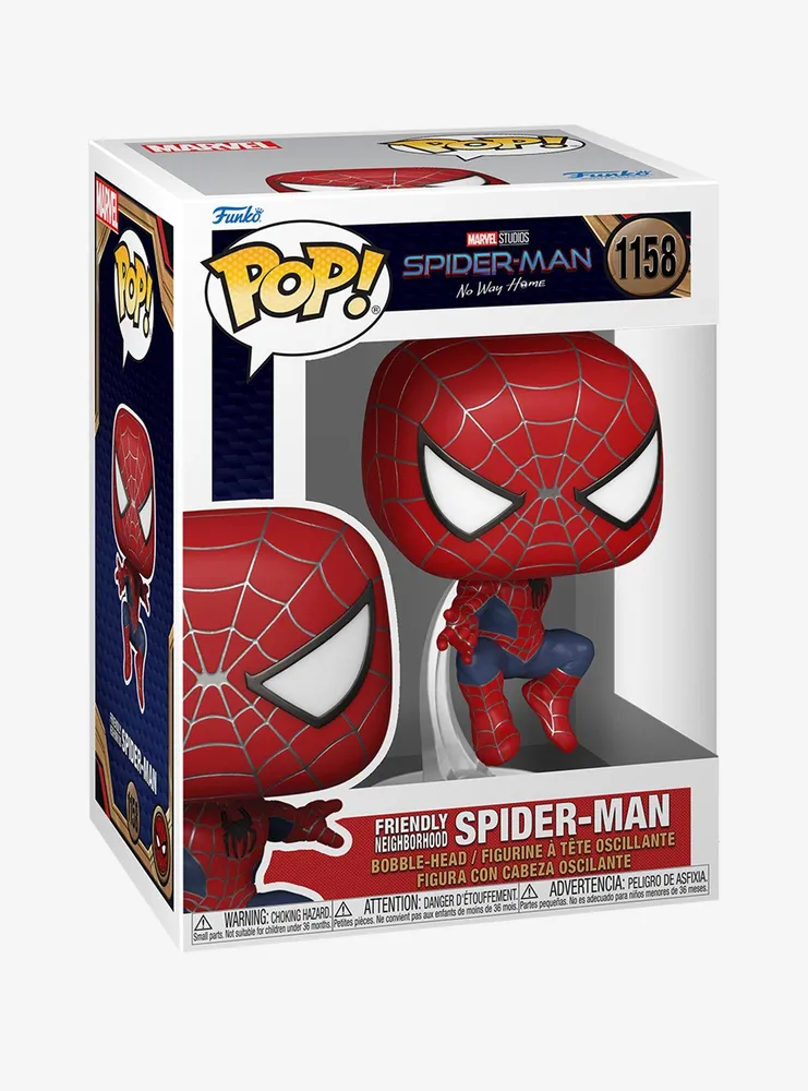 Funko Pop! Marvel Spider-Man: No Way Home Friendly Neighborhood Spider-Man Vinyl Bobble-Head