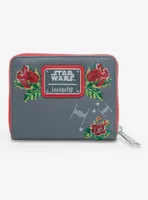 Loungefly Star Wars Death Star Cross Stitch Small Zip Wallet - BoxLunch Exclusive