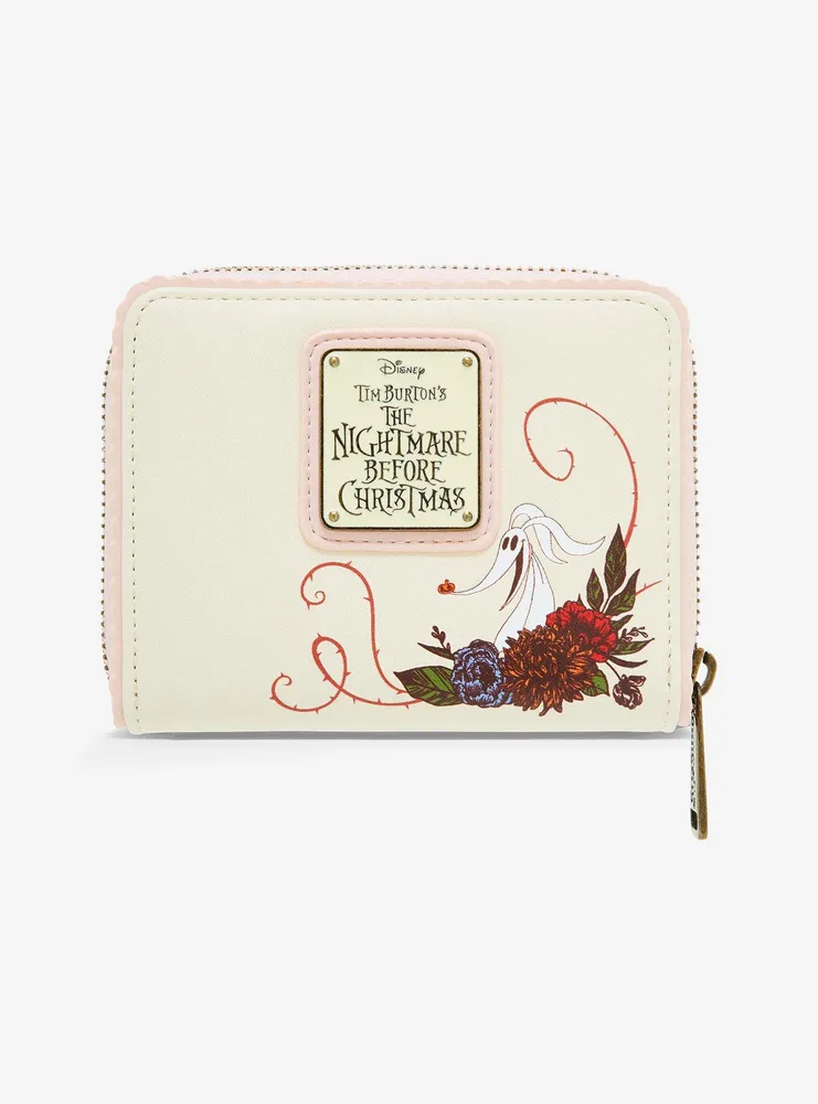 Loungefly Disney The Nightmare Before Christmas Jack & Sally Floral Wallet - BoxLunch Exclusive