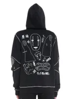 Studio Ghibli Spirited Away No-Face Hardware Girls Oversized Hoodie