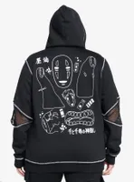 Studio Ghibli Spirited Away No-Face Hardware Girls Oversized Hoodie Plus