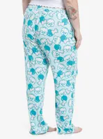 Keroppi Boba Bow Girls Pajama Pants Plus