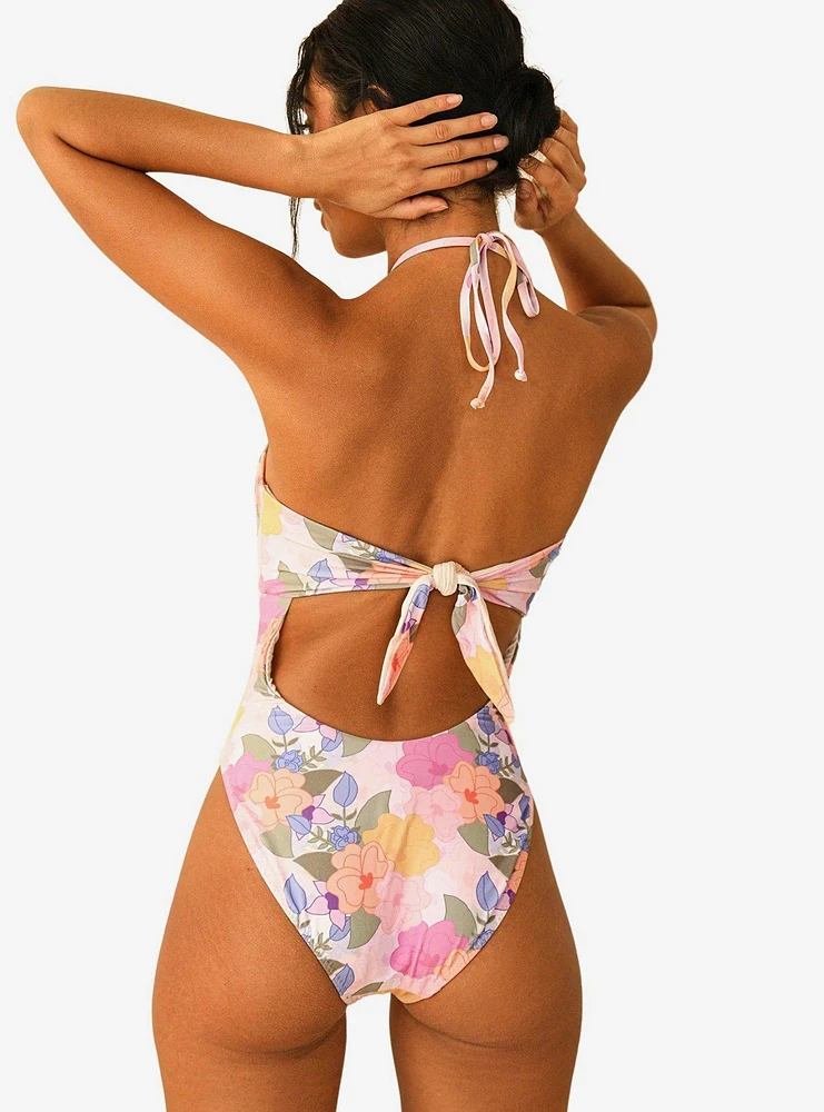 Dippin' Daisy's Wave Rider Swim One Piece Zen Garden Floral