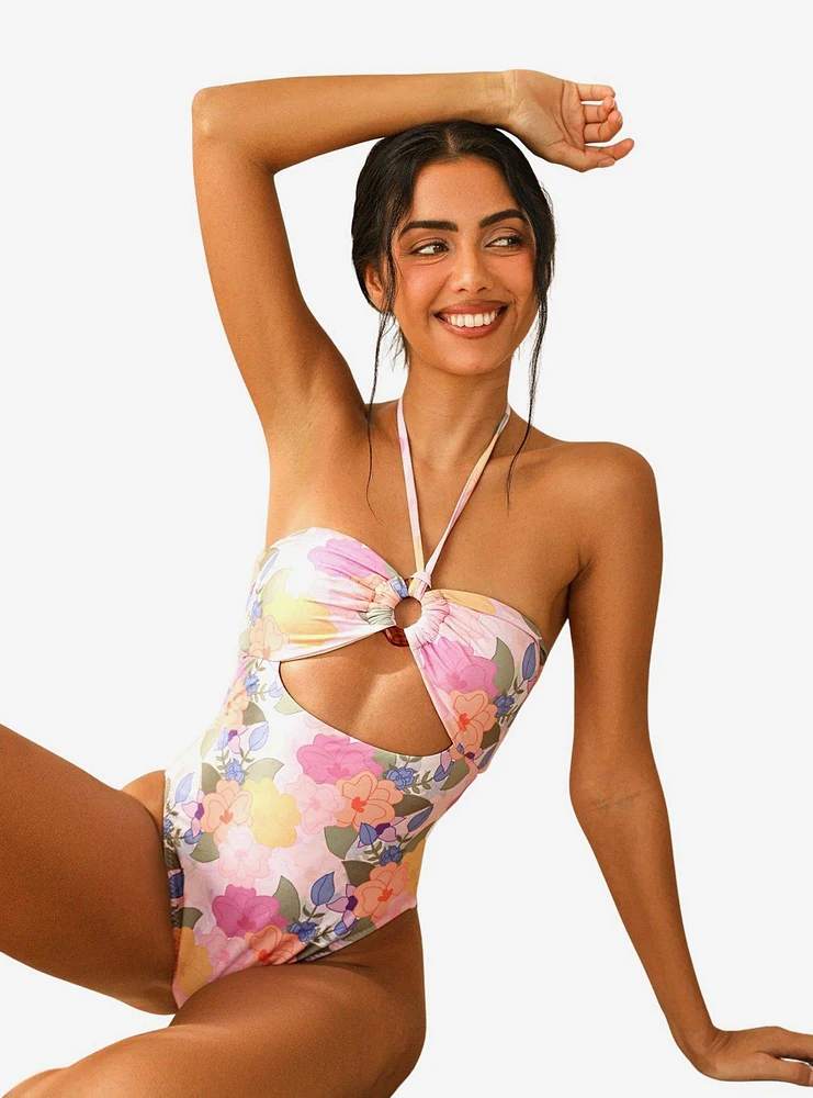 Dippin' Daisy's Wave Rider Swim One Piece Zen Garden Floral