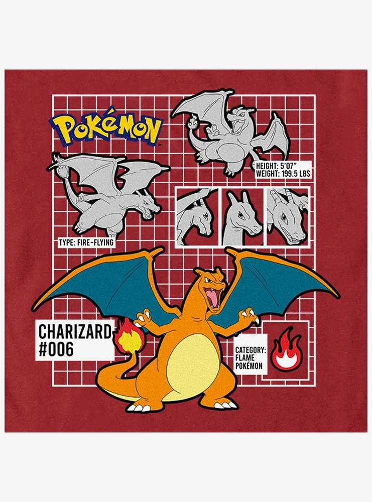 Pokemon Charizard Fire Type T-Shirt