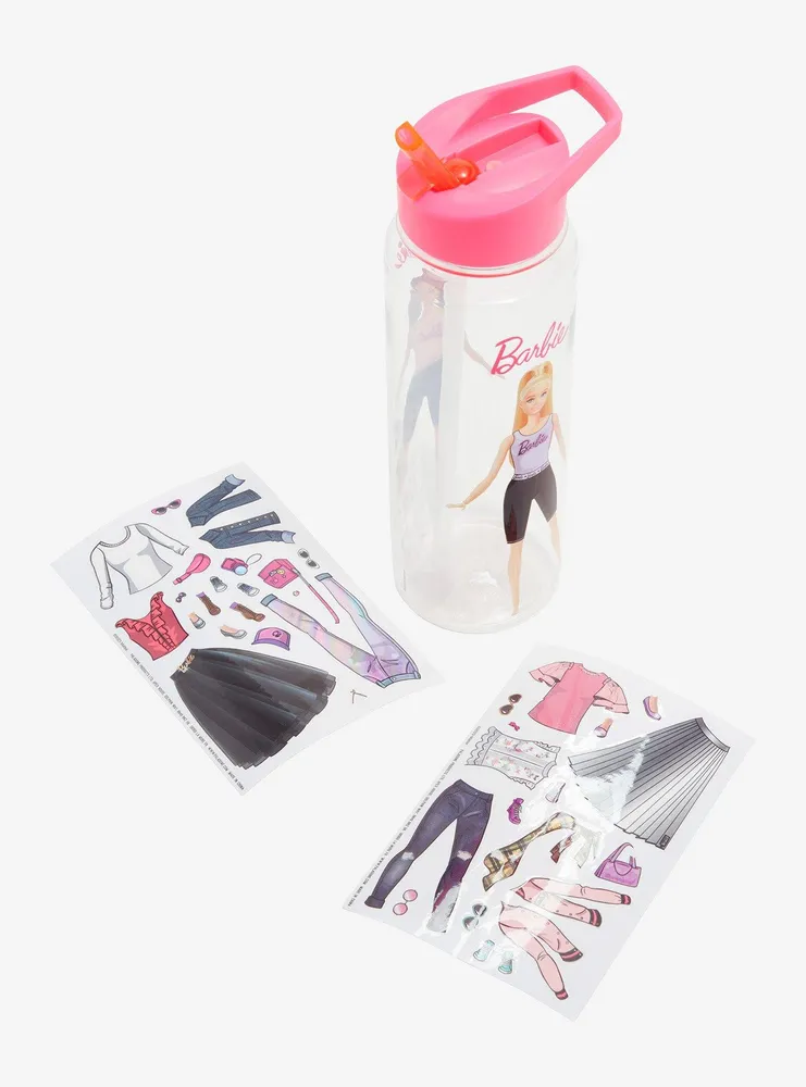 Barbie Sticker Dress Up Water Bottle