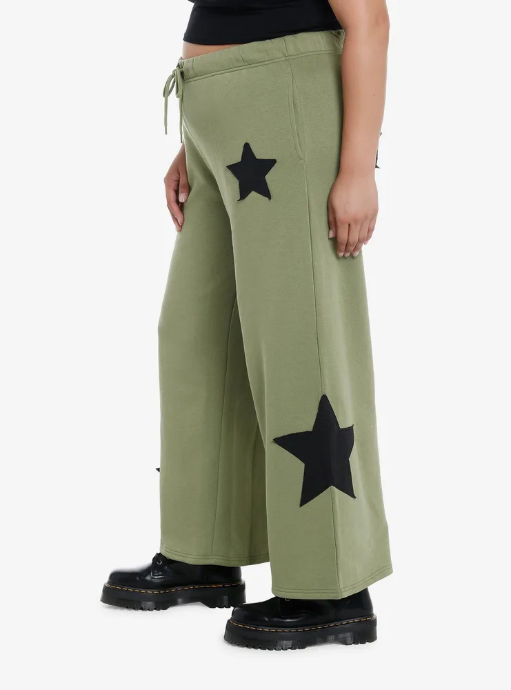 Social Collision Star Patch Girls Lounge Pants Plus