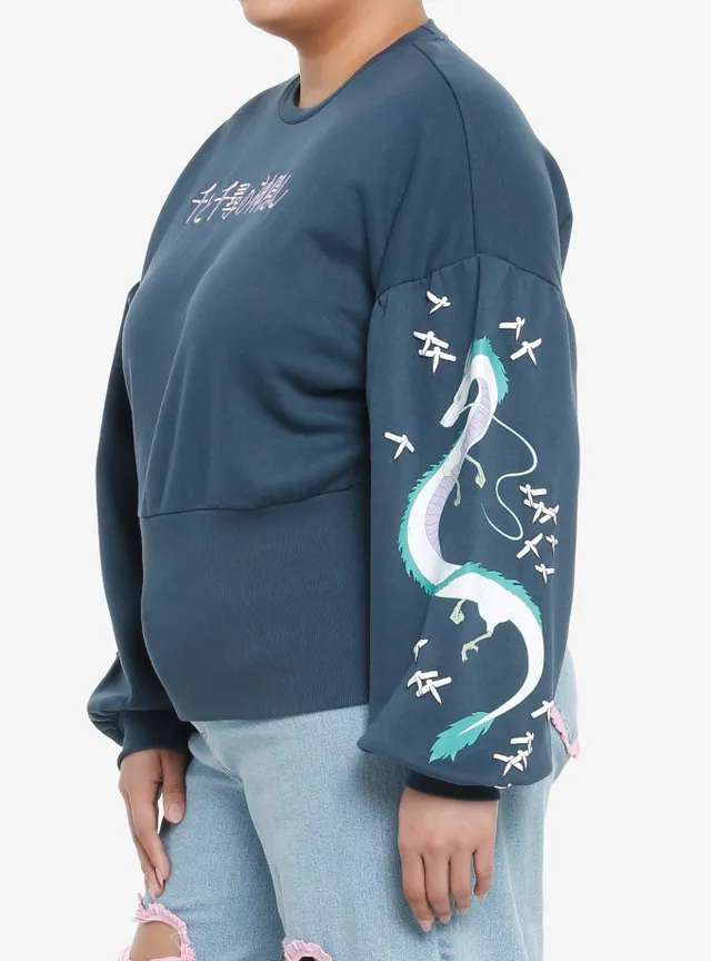 Her Universe Studio Ghibli Spirited Away Haku Girls Hoodie Plus Size, MULTI