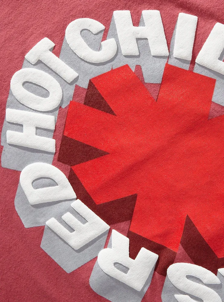 Red Hot Chili Peppers Puff Paint Logo T-Shirt