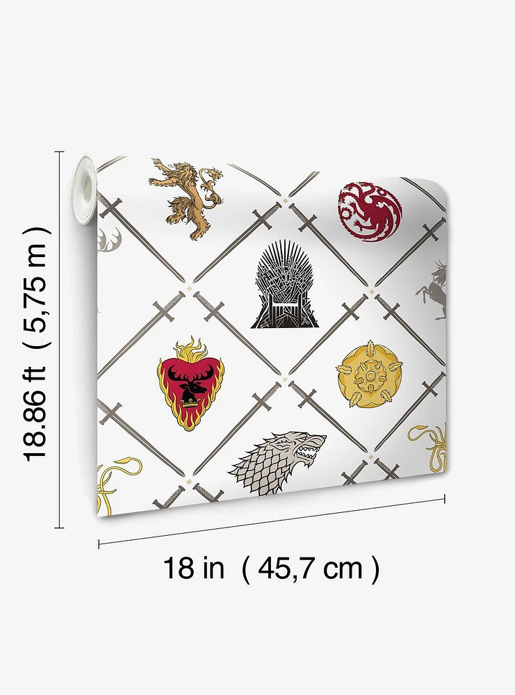 Game of Thrones House Sigils Peel & Stick Wallpaper