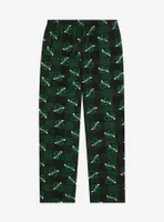 Harry Potter Plaid Slytherin Allover Print Sleep Pants - BoxLunch Exclusive