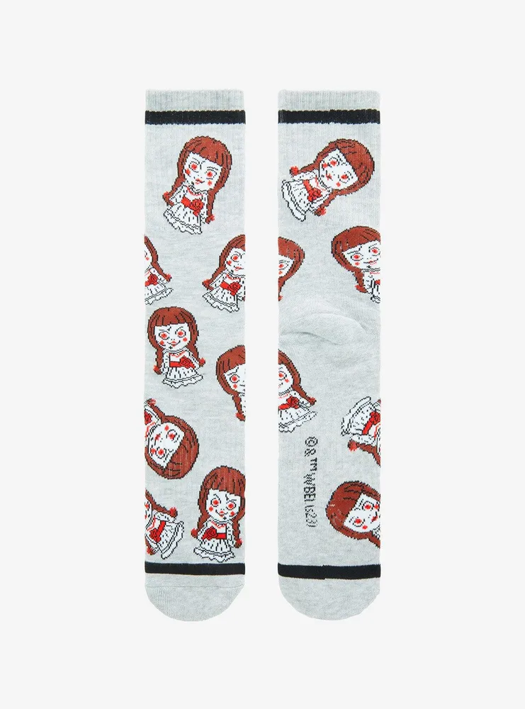 Annabelle Portrait Allover Print Crew Socks - BoxLunch Exclusive