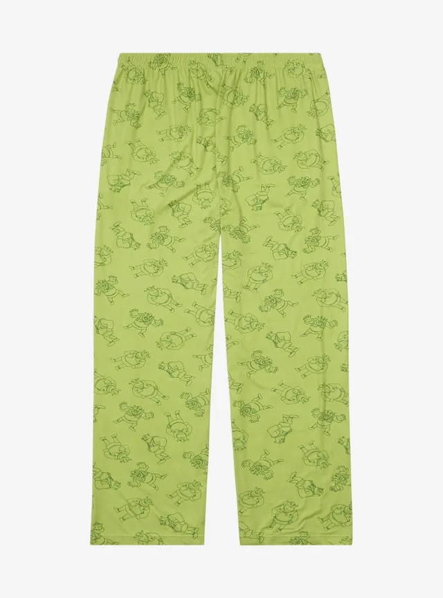 Boxlunch Shrek Outline Portraits Allover Print Plus Sleep Pants - BoxLunch  Exclusive