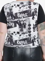 Bratz Pretty 'N' Punk Newsprint Girls Baby T-Shirt Plus
