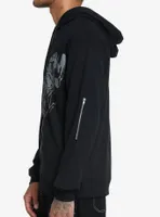 Trippy Death Moth Zip-Up Hoodie